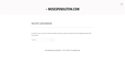 Desktop Screenshot of mosespendleton.com