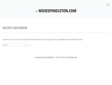 Tablet Screenshot of mosespendleton.com